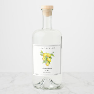 Limoncello med italienska stil Lemon Spritflaskor Etikett