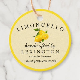 Limoncello Modern för en Flaska Gåvor Etiketter