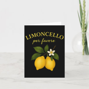 Limoncello Per Favore Italienska shirorier för kvi Kort