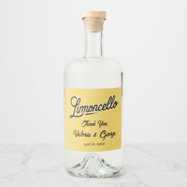 Limoncello Spritflaskor Etikett