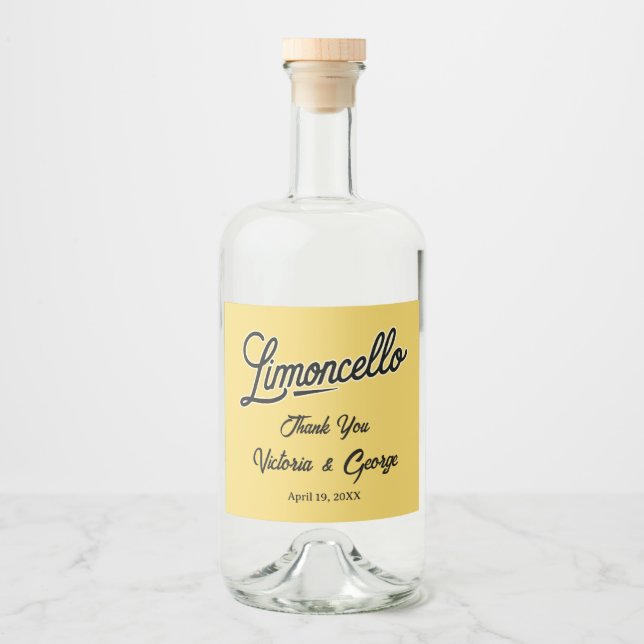Limoncello Spritflaskor Etikett (Framsida)