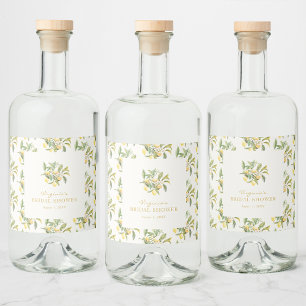 Limoncello Spritflaskor Etikett