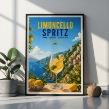 Limoncello Spritz Cocktail Amalfi-kusten Italien