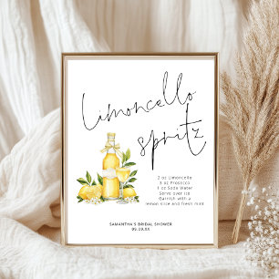 Limoncello Spritz Recipe Lemon Möhippa Poster