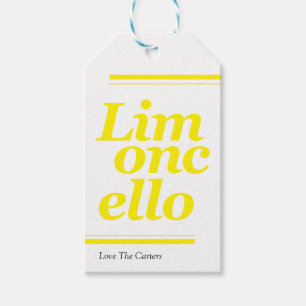 Limoncello Tack Bröllop Gift Märkres Presentetikett