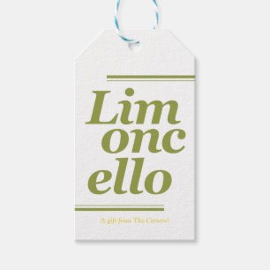 Limoncello Tack Bröllop Gift Märkres Presentetikett