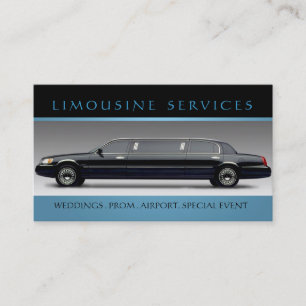 Limousiner, Limo Services, Affärskort av drivruti Visitkort