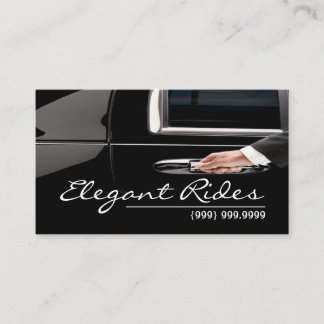 Limousines Limo Car Services Driver Business Card Visitkort