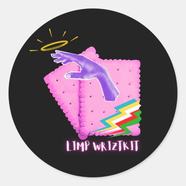 Limp Wrizket Runt Klistermärke (Framsida)