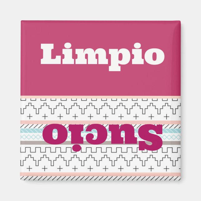Limpio/Sucio Magnet (Framsidan)