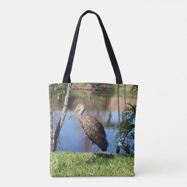 Limpkin - Wildlife-foto - Tote Bag Tygkasse (Baksida)