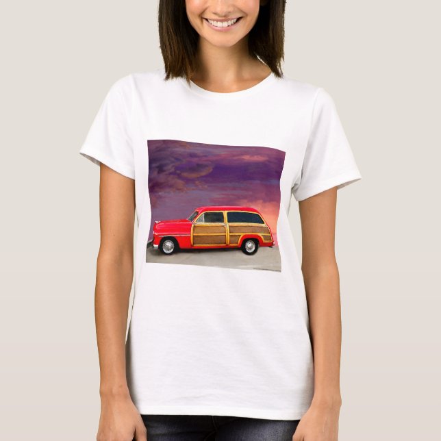 LIN55 röd Woody.tif T Shirt (Framsida)
