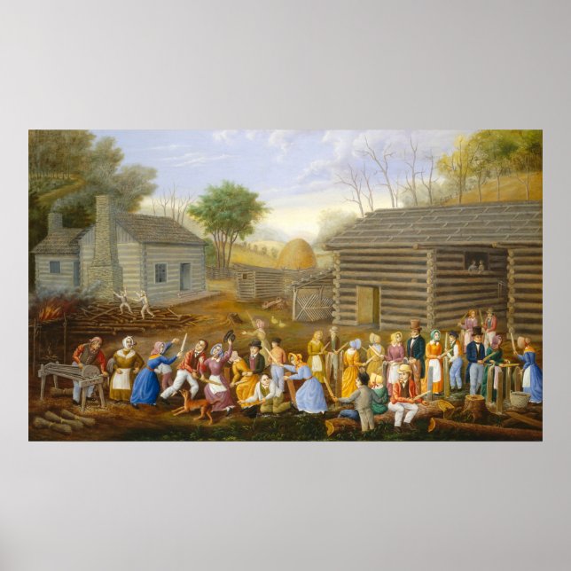 Lin Scutching Bee - Linton Park Fine Art Poster (Framsidan)