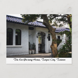 Lin Yu-tang House,Taipei City,Taiwan Vykort