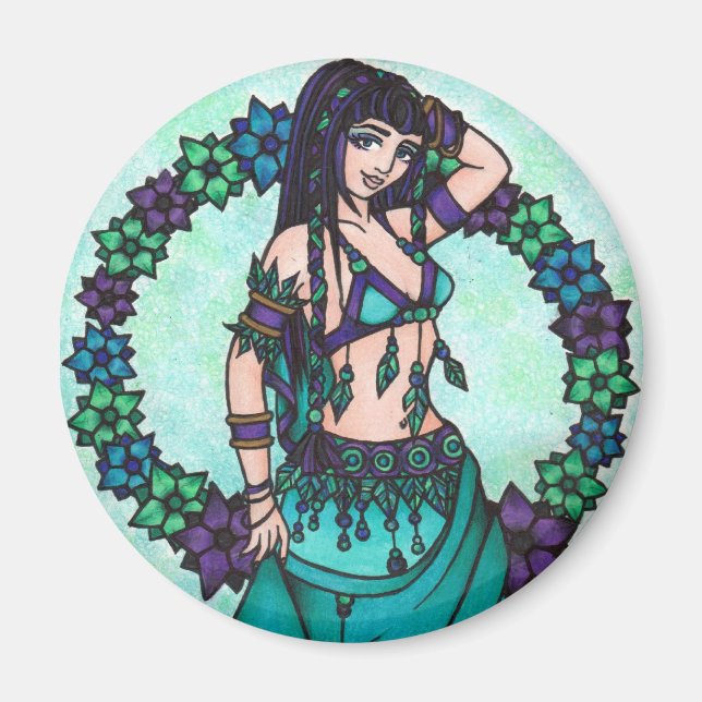 Lina belly dancer magnet (Framsidan)