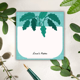Lina’s Notes – Botanical Plant Pot Sticky Notes Post-it Block