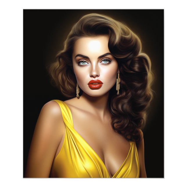 Lina - Toppen modell Latina! Fototryck (Framsidan)