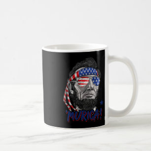 Lincoln 4:e juli Murica Manar Women American Flagg Kaffemugg