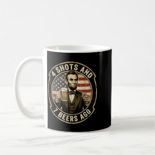 Lincoln 4 Shots och 7 Öler Sedan Drickfest Kaffemugg