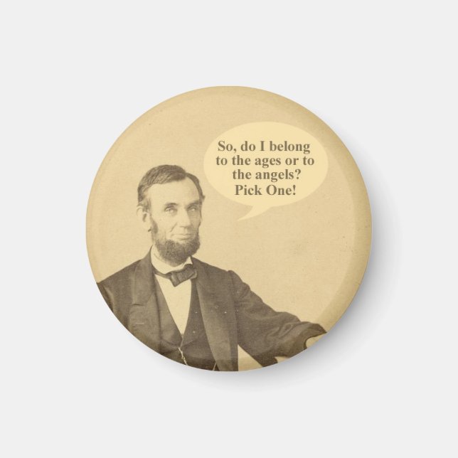 Lincoln Ages eller Änglar Historic Quote Magnet (Framsidan)