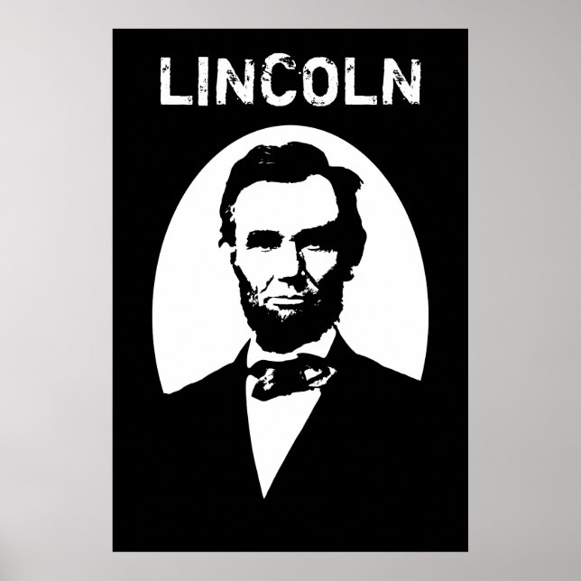 Lincoln Black and White Poster (Framsidan)