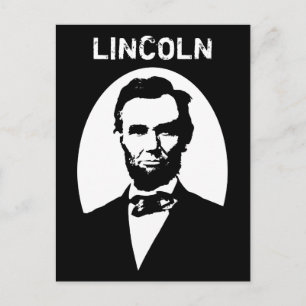 Lincoln Black and White Vykort