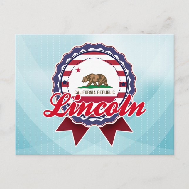Lincoln, CA Vykort (Framsida)