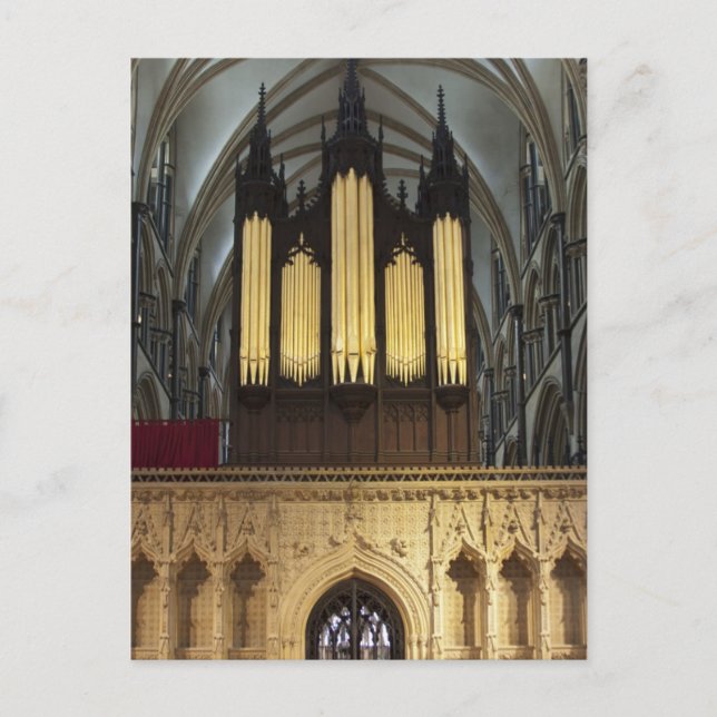 Lincoln Cathedral, brittiskt vykort (Framsida)
