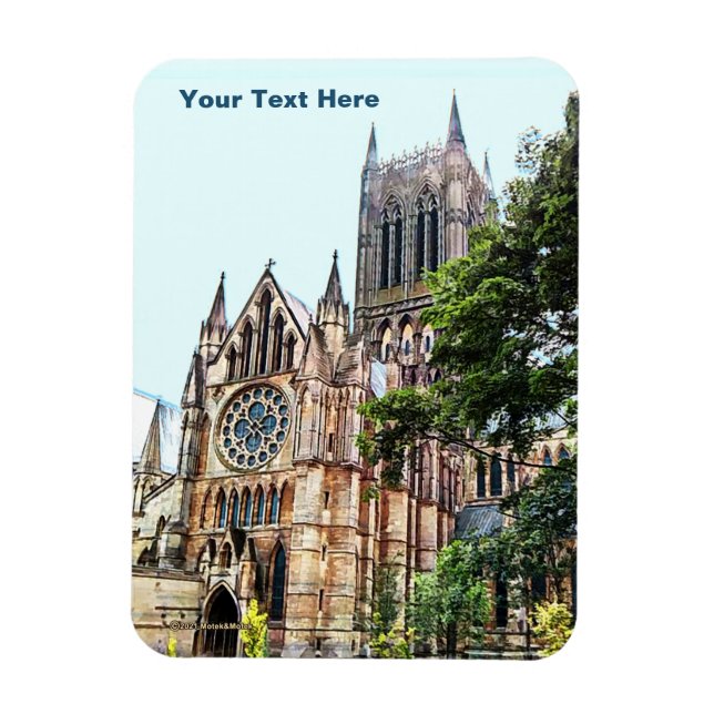 Lincoln Cathedral Card Magnet (Vertikal)
