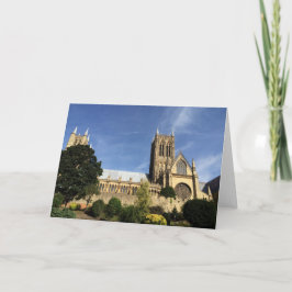 Lincoln Cathedral Hälsning Card Kort