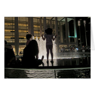 Lincoln Center Fontän 5x7 Hälsningskort