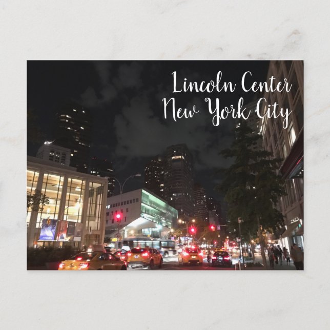 Lincoln Center New York City NYC Photography Vykort (Framsida)