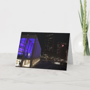 Lincoln Center NYC New York Night Ljus Photo Kort