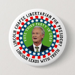Lincoln Chafee för president 2020 Knapp