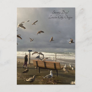 Lincoln City, Oregon Helg Vykort