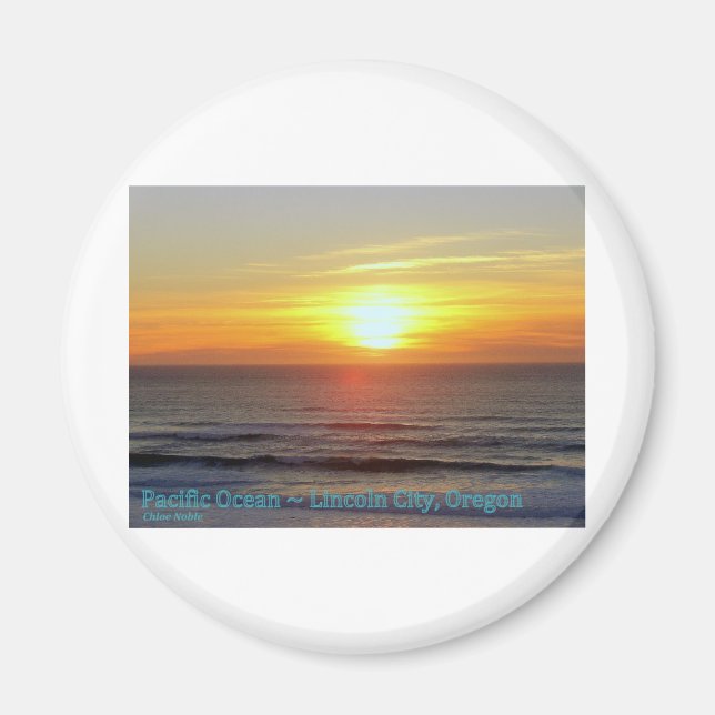 Lincoln City, Oregon - Sunset Magnet (Framsidan)
