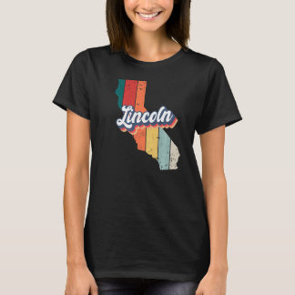 Lincoln City Retro Vintage Hometown California Pre T Shirt