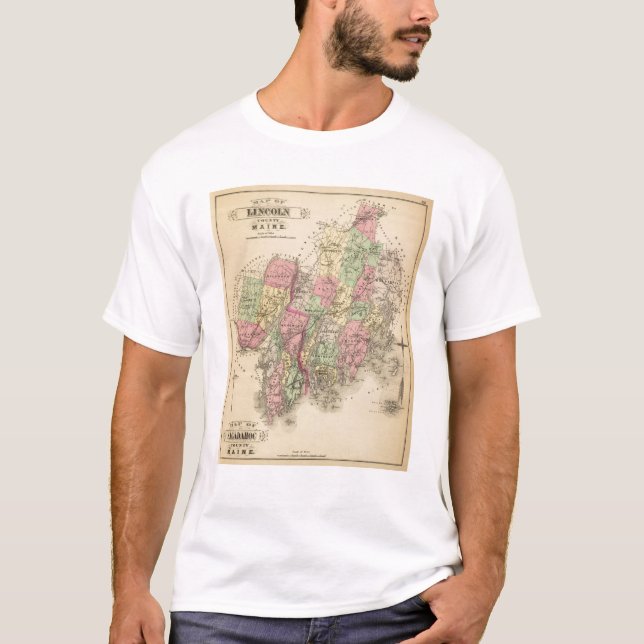 Lincoln Co, Sagadahoc Co T Shirt (Framsida)