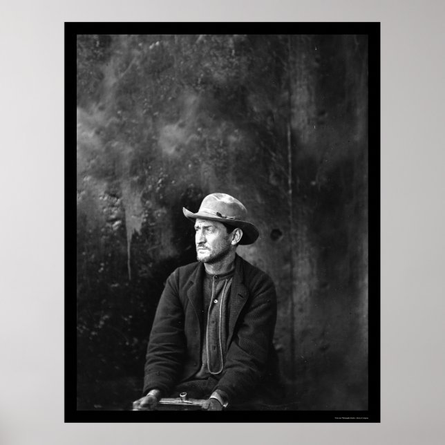 Lincoln Conspirator Edward Spangler 1865 Poster (Framsidan)