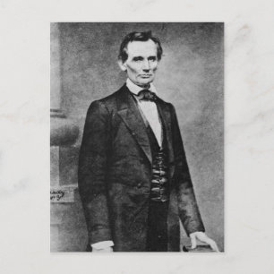 Lincoln Cooper Union Porträtt ~ 1860 Vykort