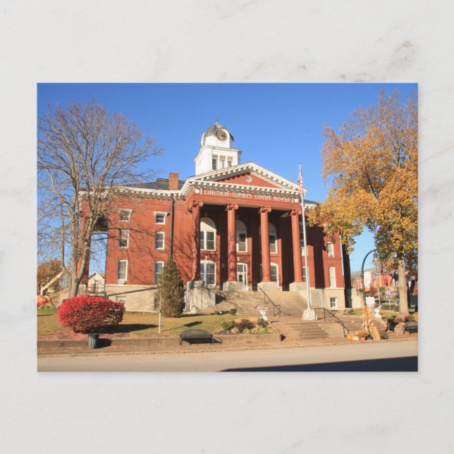 Lincoln County Court House Vykort (Framsida)