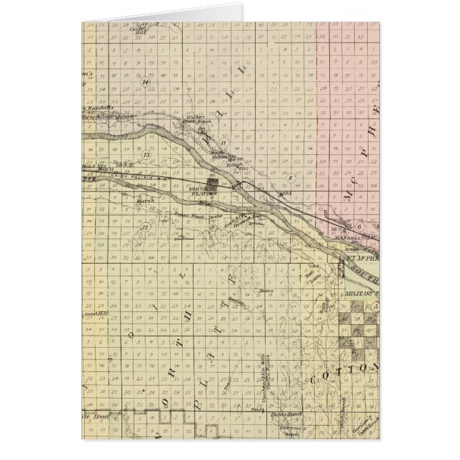 Lincoln County, Nebraska Hälsningskort (Framsidan)