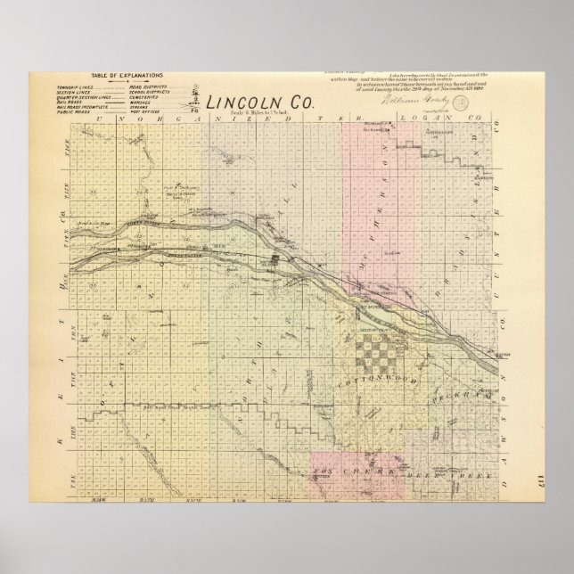 Lincoln County Poster (Framsidan)