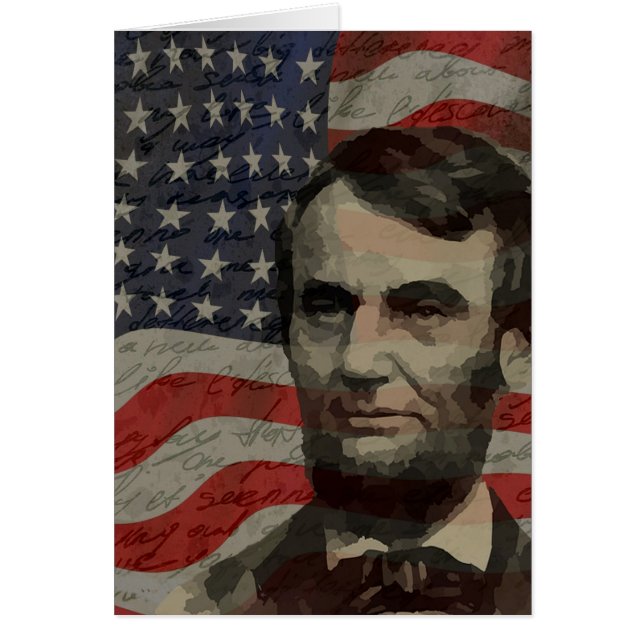 Lincoln Day Hälsningskort (Framsidan)