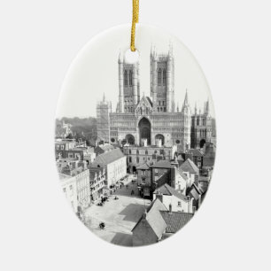 Lincoln England Julgransprydnad Keramik