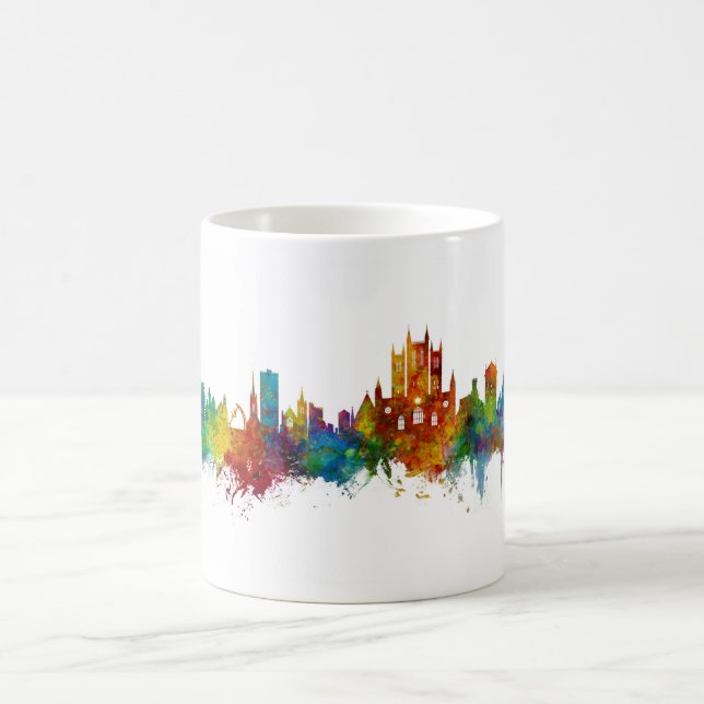 Lincoln England Skyline Kaffemugg (Center)