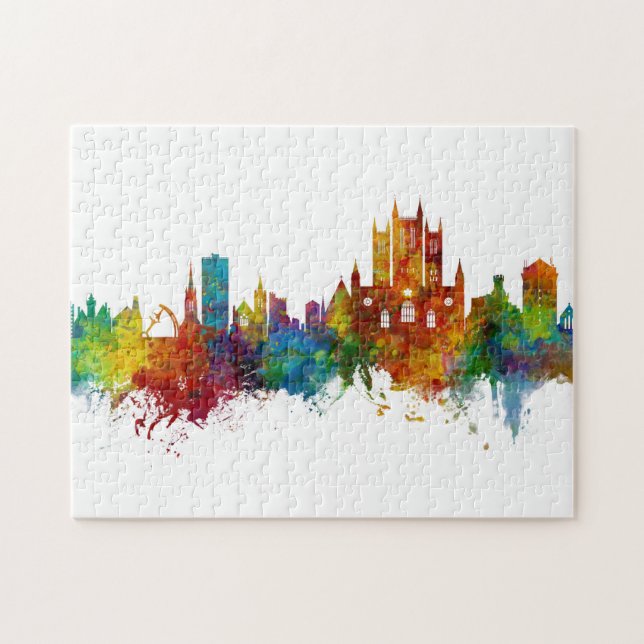 Lincoln England Skyline Pussel (Horisontell)