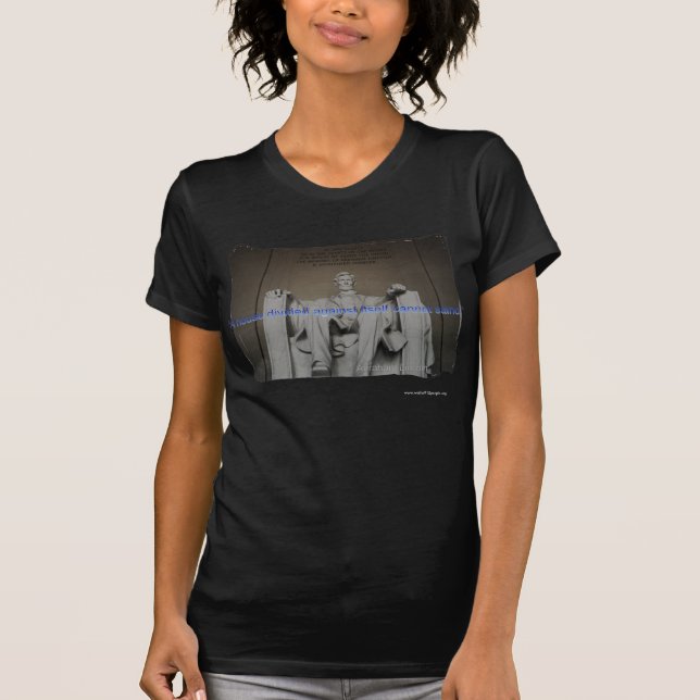 Lincoln ett delat hus t-shirt (Framsida)