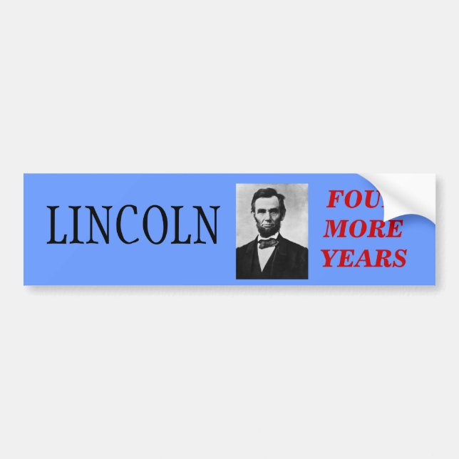 Lincoln för president bildekal (Framsidan)