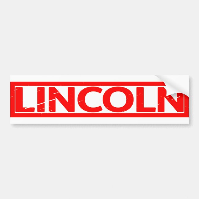 Lincoln Frimärke Bildekal (Framsidan)